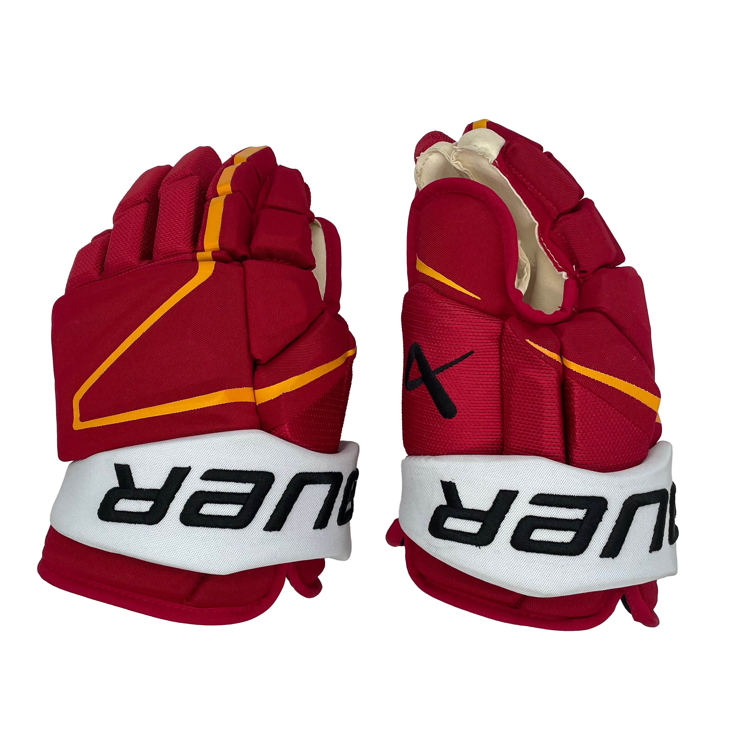 Bauer Vapor Hyperlite - Gant NHL Pro Stock - Trevor Lewis (Rouge/Jaune/Blanc)
